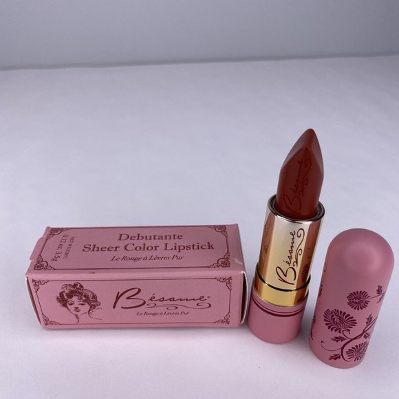 Besame Debutante Sheer Color Lipstick Chocolate Kiss S100 Full Size New In Box